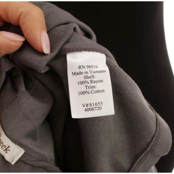 Coldwater Creek Womens Ruched Tie Front Duster Vest Cardigan Gray Sz M 10-12 - Picture 9 of 9